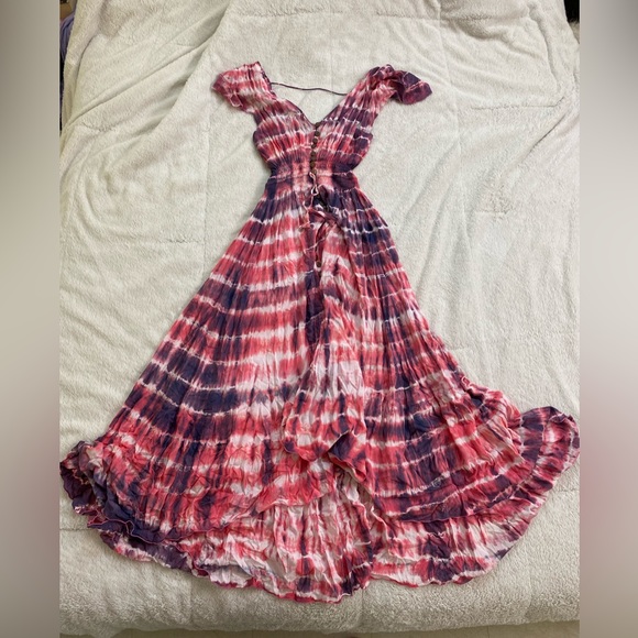 NWT Tieare Hawaii New Moon Tie Dye Maxi Dress - Picture 13 of 15
